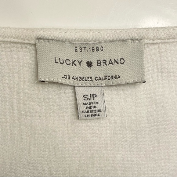 Lucky Brand Floral Wrap Top - Picture 11 of 14